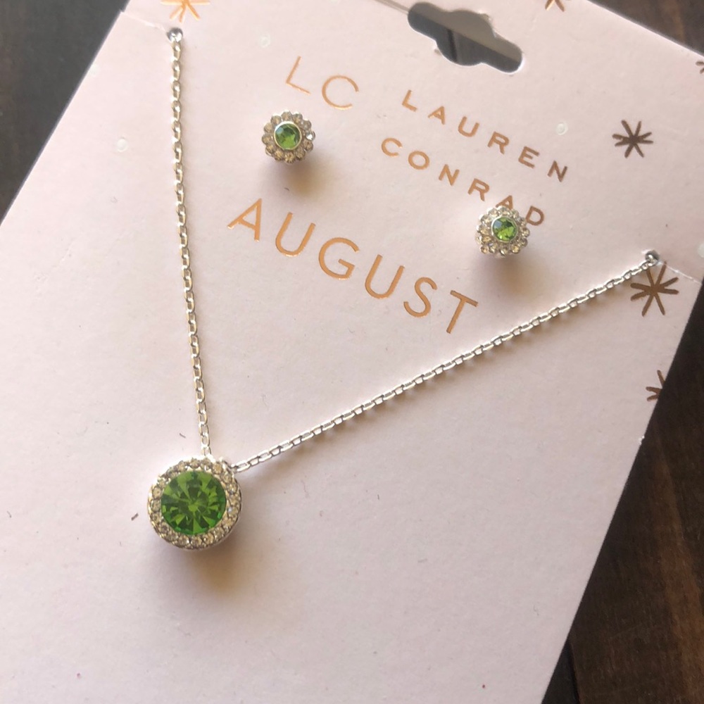 NWT Lauren Conrad August necklace and earrings